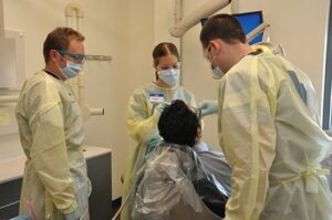 IUSD Student Outreach Clinic student volunteers